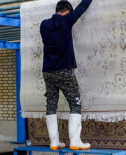 گرم خانه یا سالن خشک کردن در قالیشویی پونک